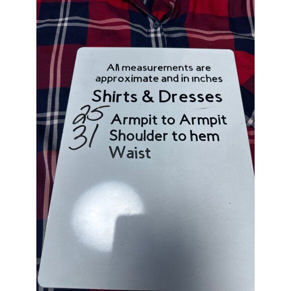 Woolrich Roll Tab Sleeve Plaid Button Down Tunic Women's Size XXL - Picture 10 of 10